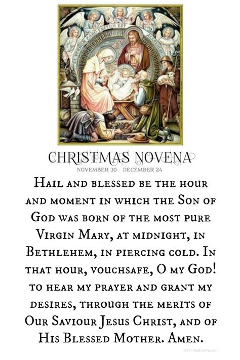 Christmas Novena Reminders