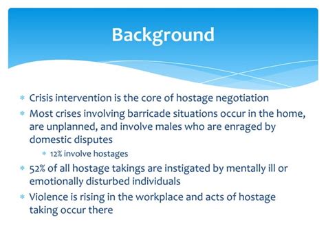 15 crisis hostage negotiation | PPT