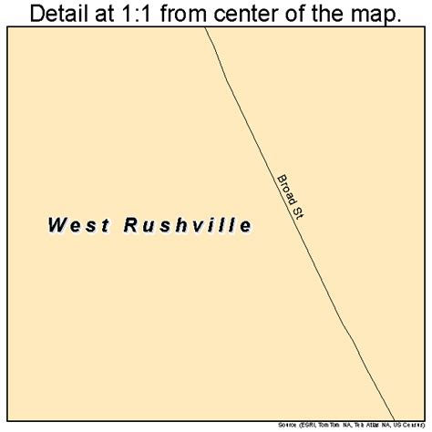 West Rushville Ohio Street Map 3984182