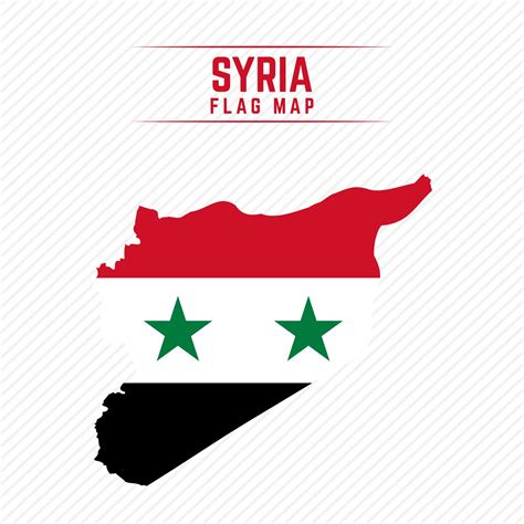 Flag Map of Syria 2400651 Vector Art at Vecteezy