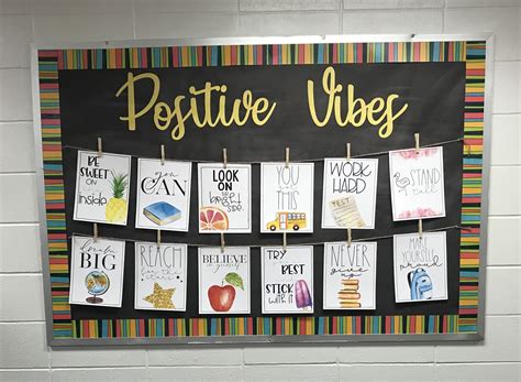 Positive Vibes Bulletin Board