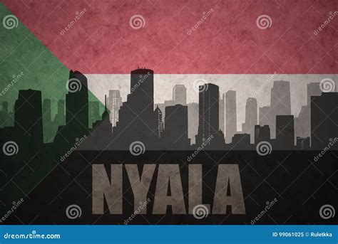 Nyala City Republic Of The Sudan, South Darfur State Map Vector ...