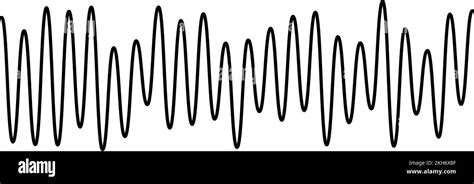 Sound wave signal. Music or voice diagram. Audio track beats. Black ...