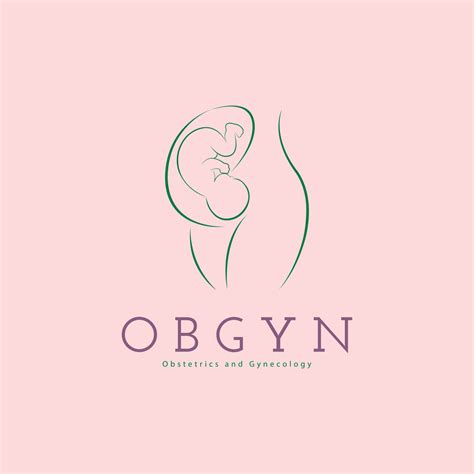 OBGYN obstetrics and gynecology clinic mom and baby pregnancy logo template design for brand or ...