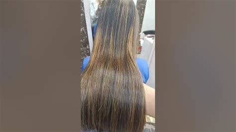 #highlights #rebonding #ceratin treatment😍#hair#haircare - YouTube