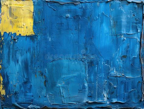 Abstract Blue and Yellow Textured Paint on Canvas Stock Image - Image of colors, textured: 325108941