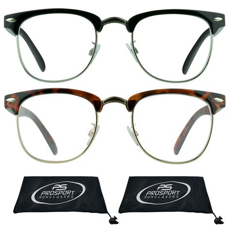 proSPORT Multifocal Progressive Trifocal Reading Glasses Men Women Horn Rimmed Black & Tortoise ...