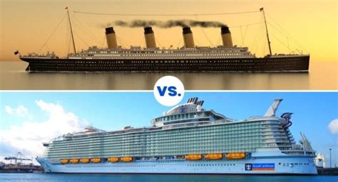 Titanic Vs Modern Cruise Ship