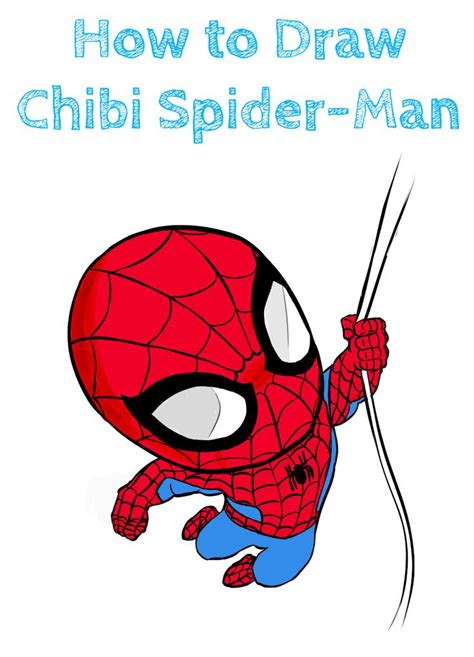 Spiderman Chibi Drawing