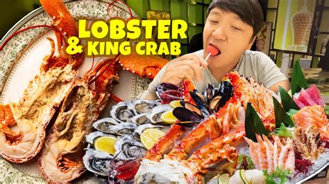 BEST All You Can Eat LOBSTER & KING CRAB Brunch Buffet in Las Vegas - YouTube