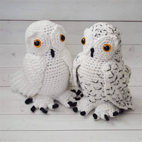 Crochet Owl PDF Pattern Snowy Owl White Snow Owl - Etsy | Gufo all ...