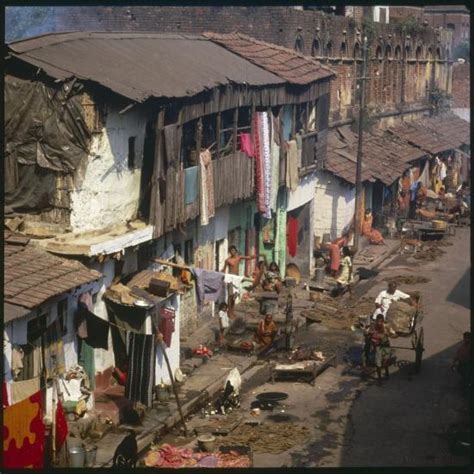 'Aerial View of Slum Housing in Calcutta, India' Photographic Print ...