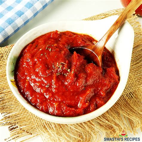 Pizza Sauce Recipe with Fresh Tomatoes - Swasthi's Recipes