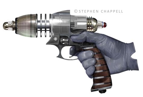 Gadget Concept. Pulp Sci-Fi gun | Steve Chappell Artist Illustrator