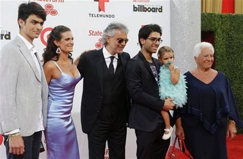 Andrea Bocelli wife Enrica Cenzatti, Veronica Berti- Andrea Bocelli children