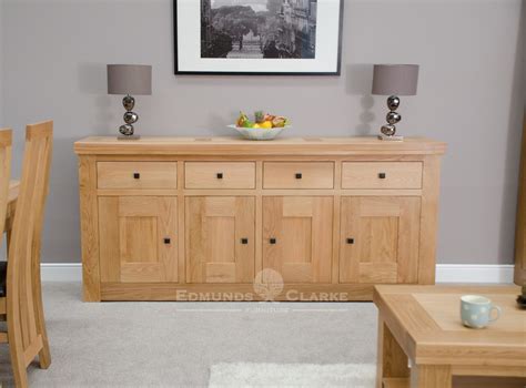 Hadleigh solid oak chunky large sideboard | Edmunds & Clarke Furniture