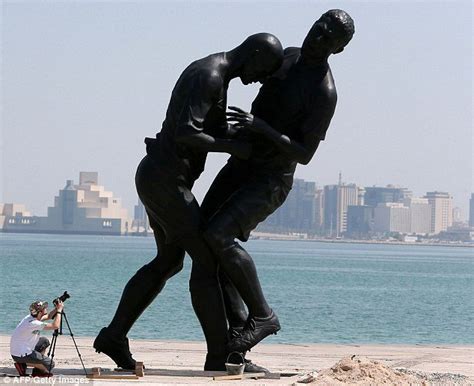 Zinedine Zidane's headbutt statue removed from Qatar's Corniche promenade