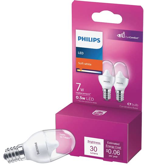 Buy Philips C7 Candelabra LED Night-Light Bulb