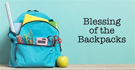 Blessings of the Backpacks | Joy Lutheran Church