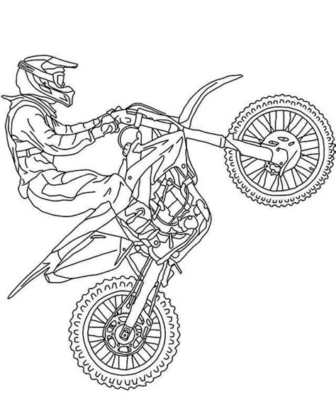 Dirt Bike Coloring Pages - Free Printable Coloring Pages for Kids