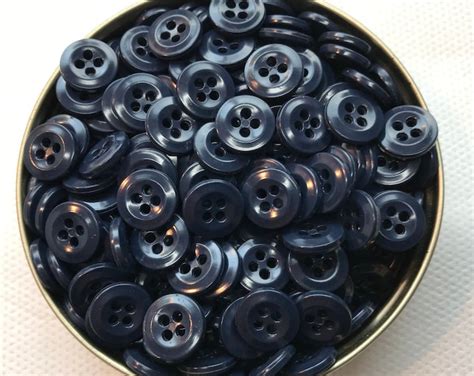 Pound of Navy Blue Buttons, Bulk Buttons, Bulk Button Lot, Craft Buttons, Blue Buttons, Dark ...