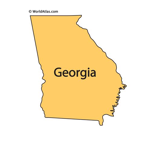 Printable Georgia Map