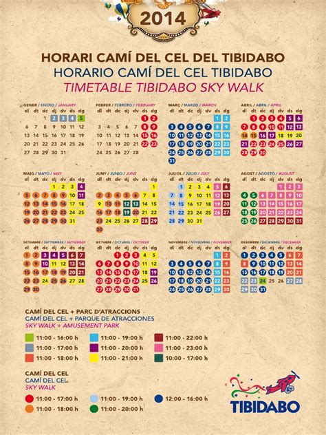 Tibidabo Sky Walk Timetable | PDF