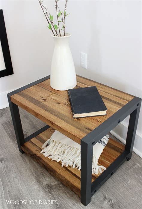 DIY End Table with Shelves--Building Plans Using Basic Tools!