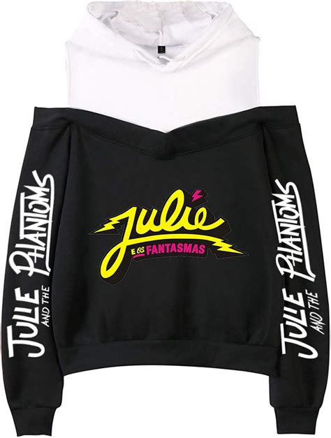 Womens Julie and The Phantoms 3D Print Off Shoulder Hoodies,TV Series Print Pullover Long ...