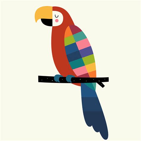 Rainbow Parrot on Behance