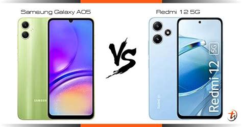 Compare Samsung Galaxy A05 vs Redmi 12 5G specs and Malaysia price ...