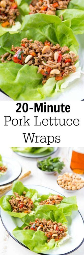 20 Minute Pork Lettuce Wraps | A Zesty Bite