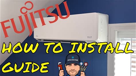 How To Install Fujitsu Single Zone Ductless Mini Split Heat Pump Air Conditioning System Not ...