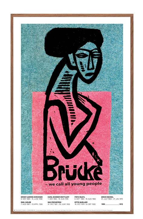 Art poster "Die Bücke – We call all young people". (33 x 55 cm)