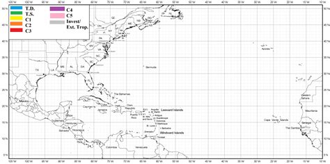 Printable Hurricane Tracking Map