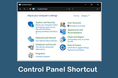 3 Ways to Create a Control Panel Shortcut on Windows 10/11