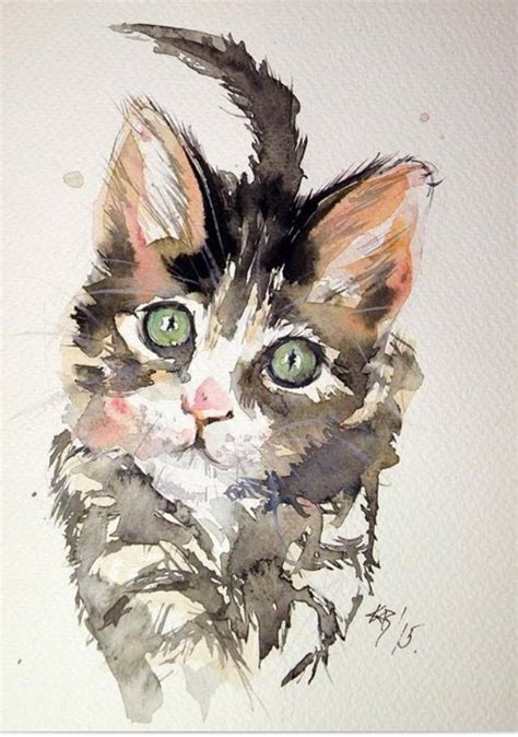 Pin by Cindy Ebbing on Art | Art painting, Watercolor cat, Cat painting