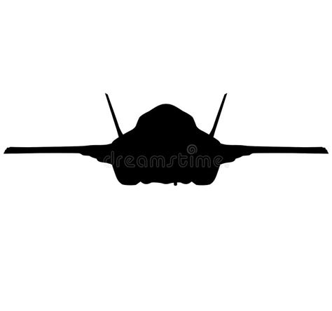 Detailed Vector Illustration of an Air Force Stealth F-35 Lightning II Fighter Jet. Isolated ...