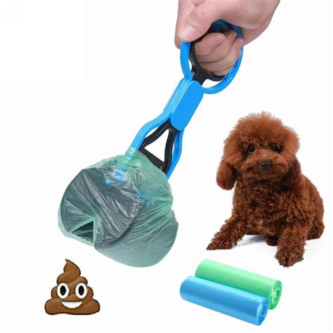 Pet Dog Pooper Scooper Long Handle Jaw Poop Scoop Clean Pick Up Animal Waste Dog Puppy Cat Waste ...