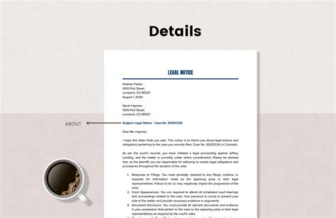 Legal Notice Template in Word, PDF, Google Docs - Download | Template.net