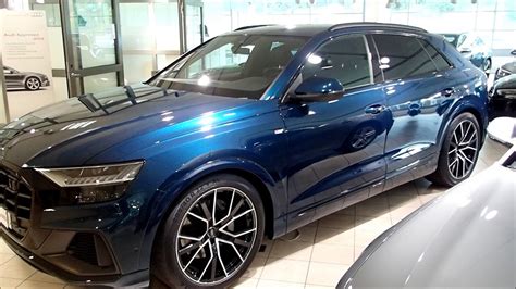 New 2019 Audi Q8 Galaxi Blue TDI quattro(walkaround) - YouTube