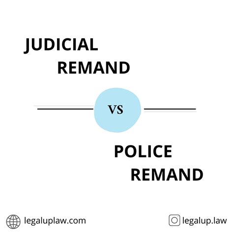 Difference between Judicial Remand and Police Remand? - Legal Up