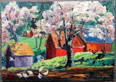 LISTED American Artist JULE H. KULLBERG 1905-1975 Seattle RARE OIL ...