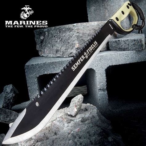 SEMPER FI SAWBACK MACHETE - UC3191 - Weapons Galore