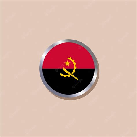 Premium Vector | Illustration of Angola flag Template