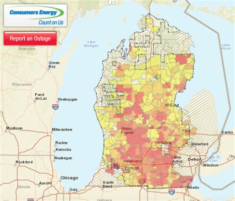 Consumers Energy Power Outage Map - Map