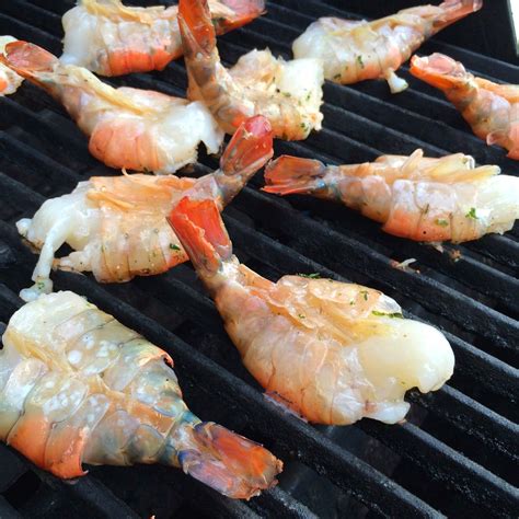 I often make grilled shrimp that I marinate, put on a skewer stick, and then grill 'em…they are ...