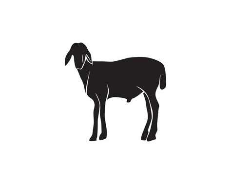 Goat black animals vector logo and symbol 620318 Vector Art at Vecteezy