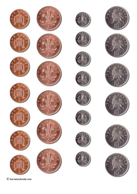 Coins Matching Activitiy - Coins with the amount in Pound and Pence ...