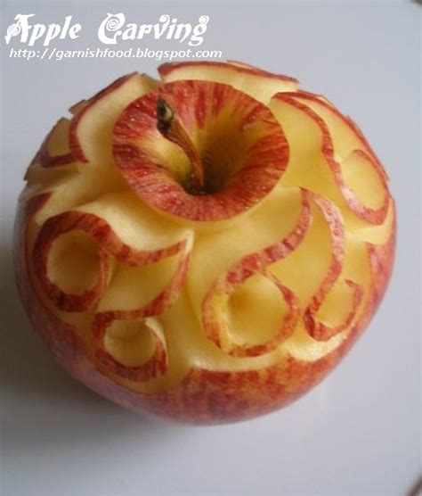 GarnishFoodBlog - Fruit Carving Arrangements and Food Garnishes: Apple ...